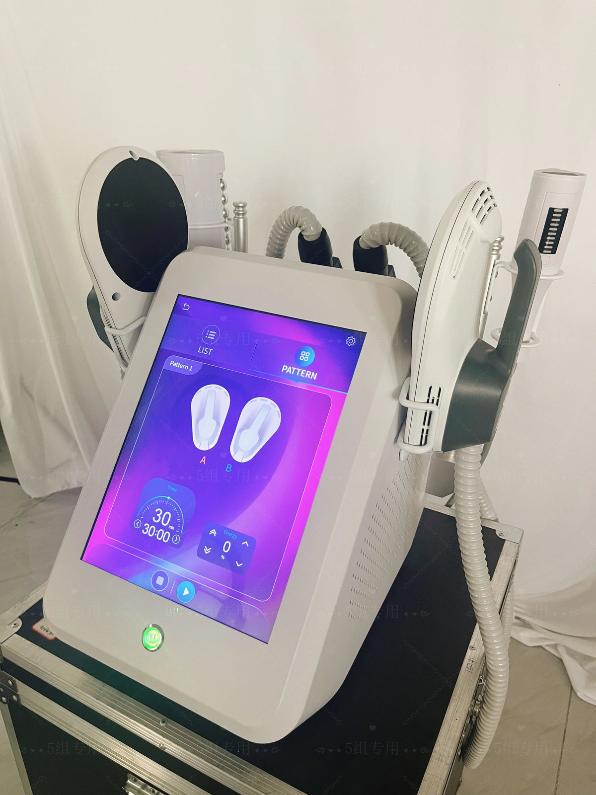 2 IN 1 200HZ EMS Roller Slimming Cellulite Reduction Inner Ball Roller 360 Degree Infrared Vacuum Roller Massage Beauty Machine