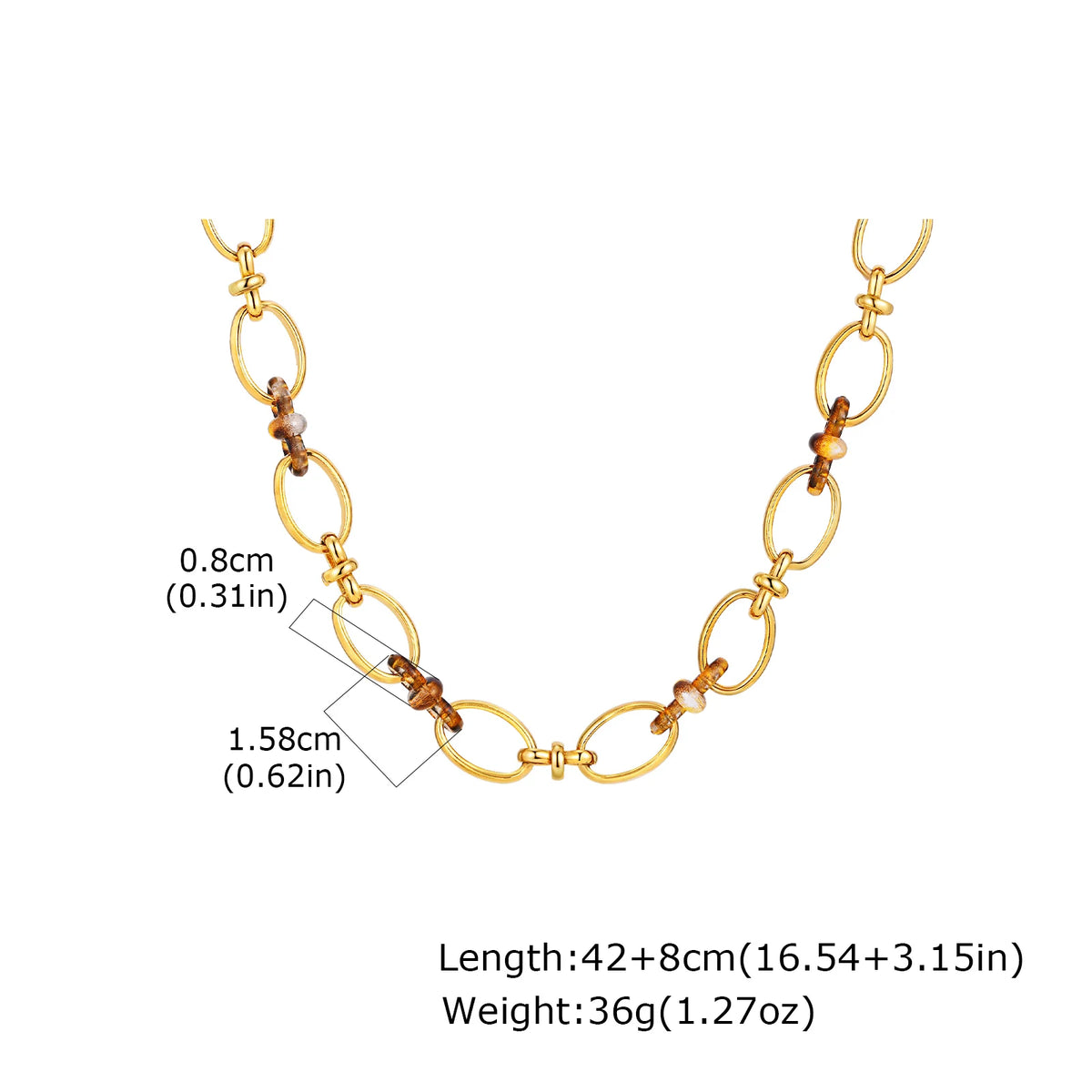 Exquisite Resin U-shaped Earrings for Women, Stainless Steel Geometric Drop Earrings, Fashion Luxury Jewelry Sets Party Daily