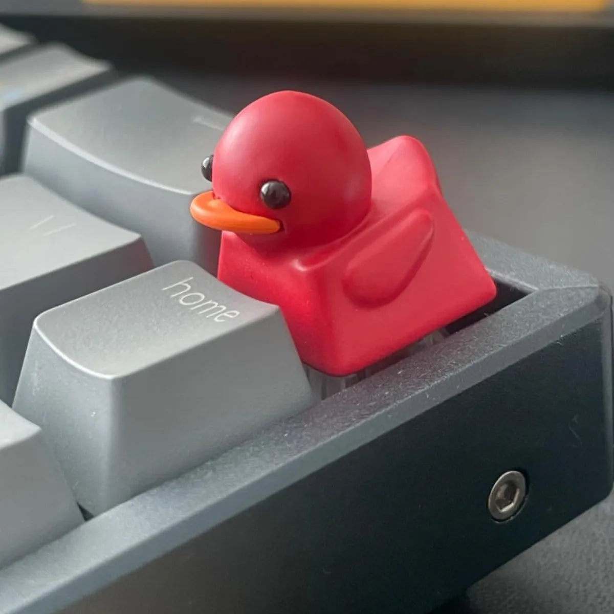 1PC Cute Duck Personalized Resin KeyCap Cartoon Decoration Gaming Key Cap for Cherry Mx Switch Gamer Mechanical Keyboard Gift