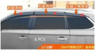 For Mitsubishi Outlander 2010 2011 2012, 2013 2014 2015 2016- 2020 Side Window Deflector Sun Rain Deflector Weather Shield JF