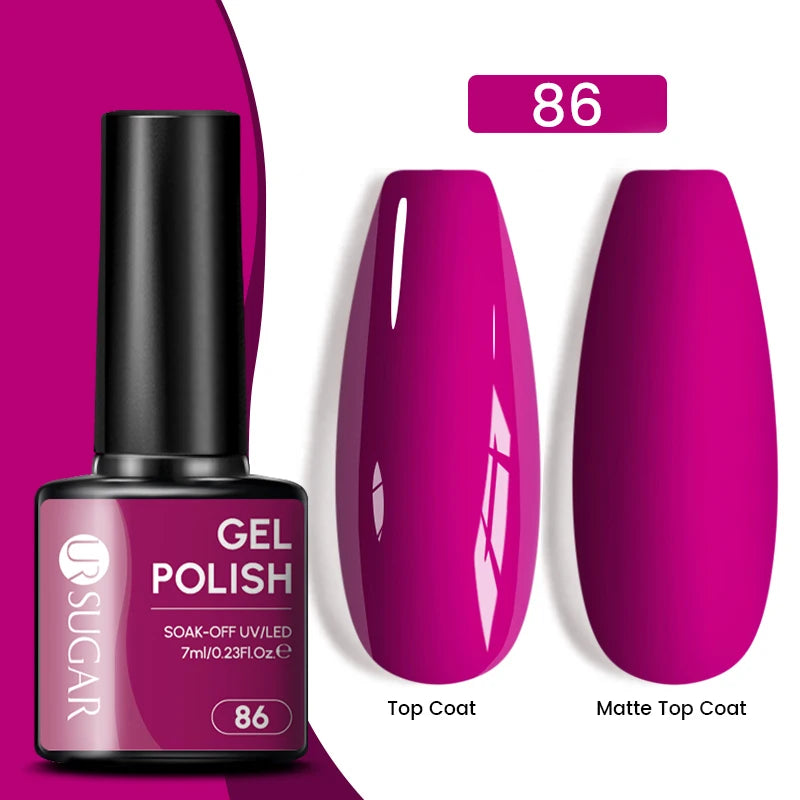 UR SUGAR 7.5ml Reflective Magnetic Gel Nail Polish Glitter Silver Pink Magnet Gel Soak Off UV LED Nail Manicure Varnish UV Gel