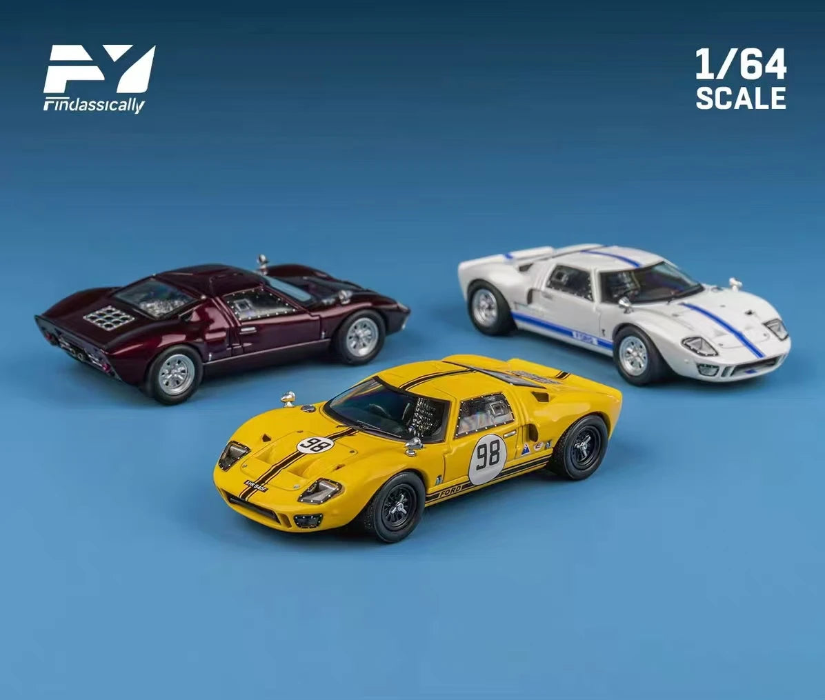 Findclassically FY 1:64 GT40 MK II Alloy Model Collectible Toy Decoration Gift