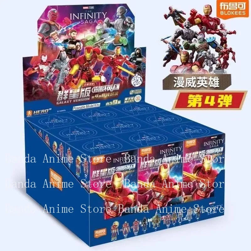 In Stock BLOKEES Marvel Comics Star Edition GV01 GV06 Spider-Man Scarlet Spider Shocker Splicing Toy Model Collection Gift