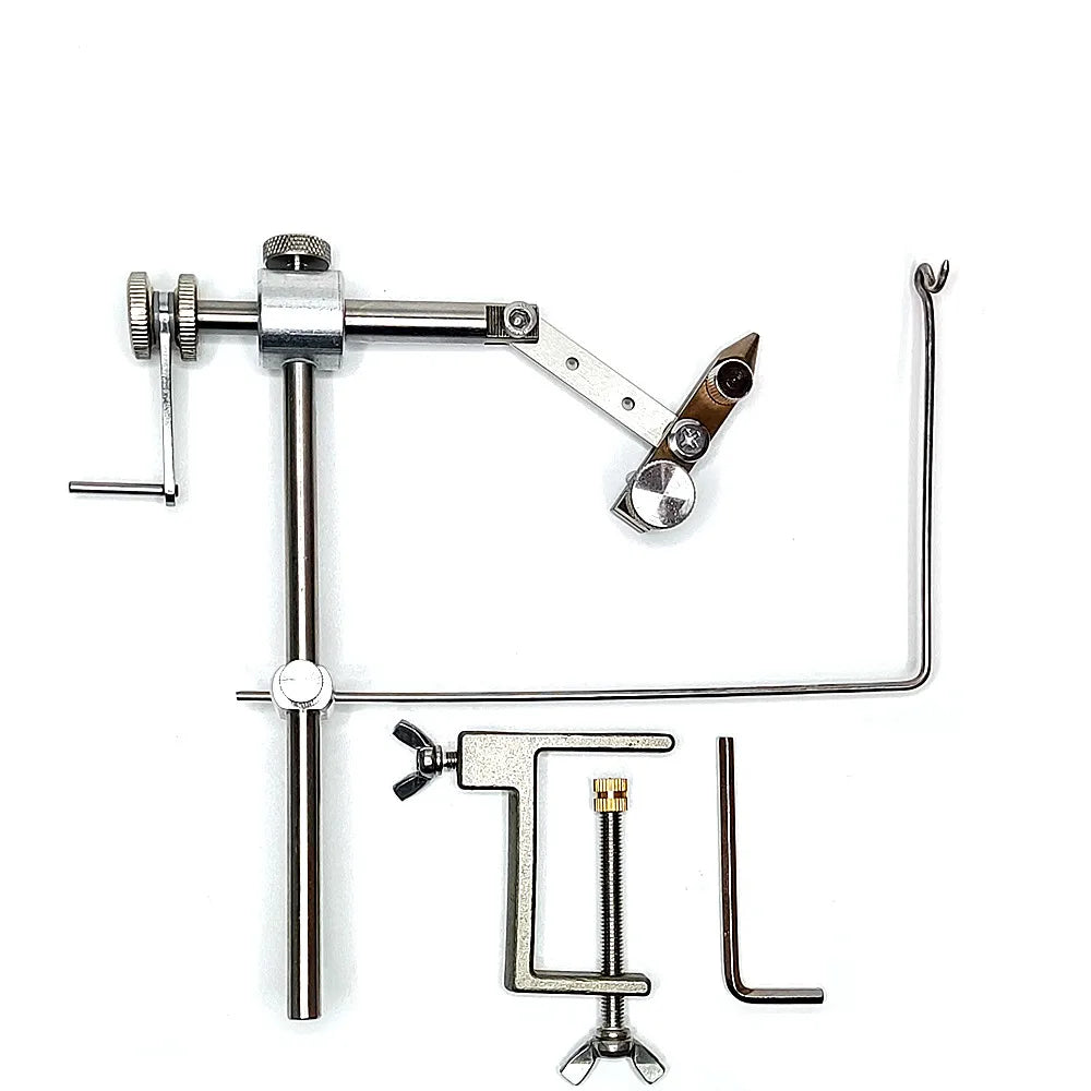 1pc 360 Degree Rotatable Fly Tying Tool, Fly Bait Making Tool, Fly Tying Vise For Making Trout Salmon Fishing Lure