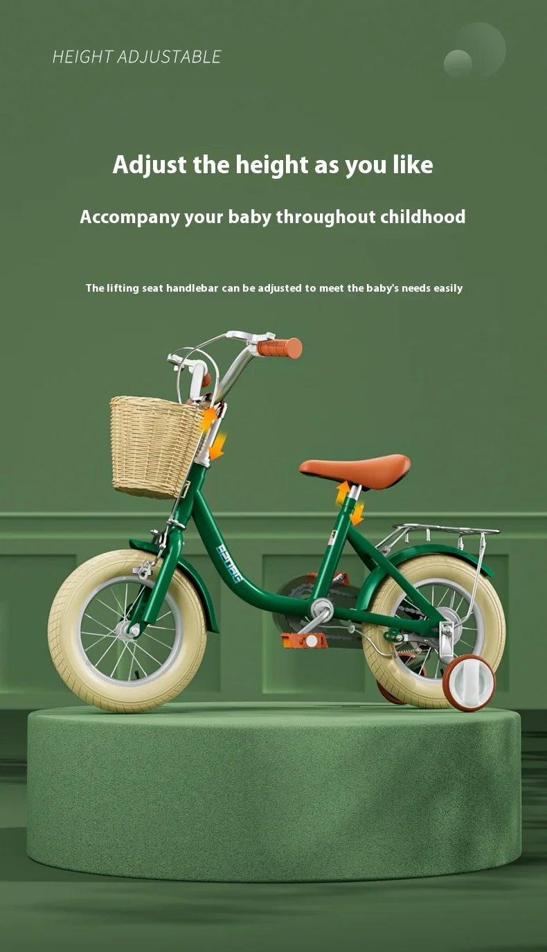 Children's bicycle with auxiliary wheels 12-14-16-18-20 inches