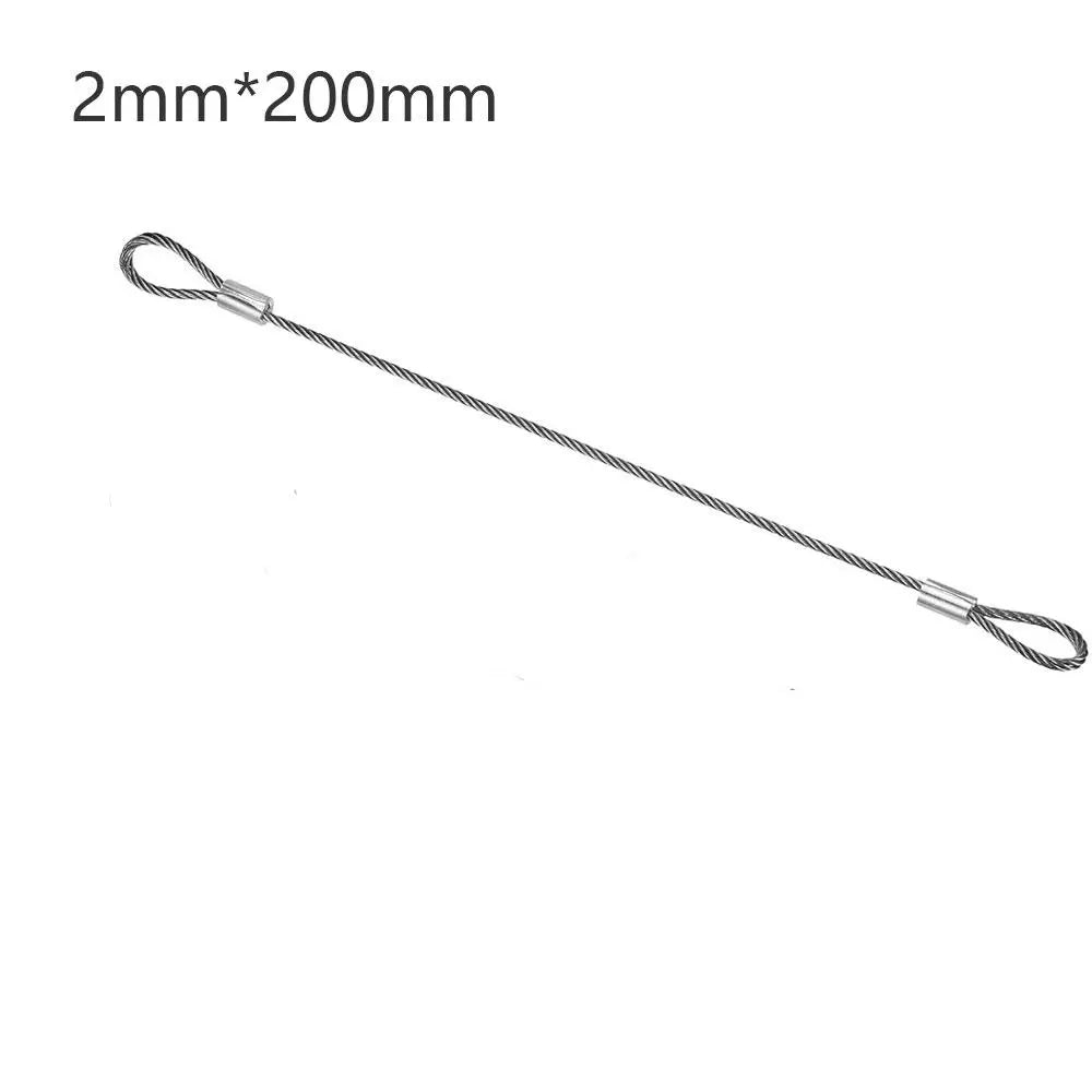 Convenient 20cmx2mm Safety Security Cable Wire Stage Lights Rope Anti Detachment Rope Daily