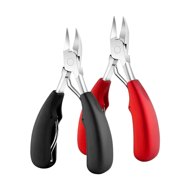 Professional Toe Nail Clippers Cutter Ingrown Toenail Tool Thick Nail Dead Skin Dirt Remover Super Sharp Curved Blade Nail Tools