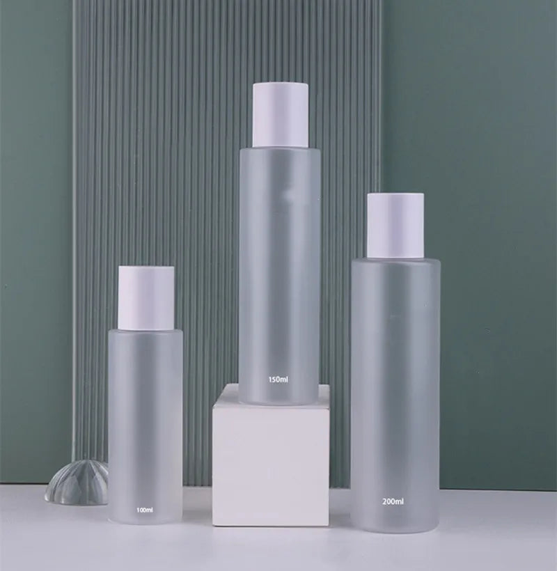 10/30pcs 100/120/150/200ml Empty PET Cosmetic Toner Bottle Moisturizer/ Makeup Remover Bottle  Clear/ Frosted Water Bottle