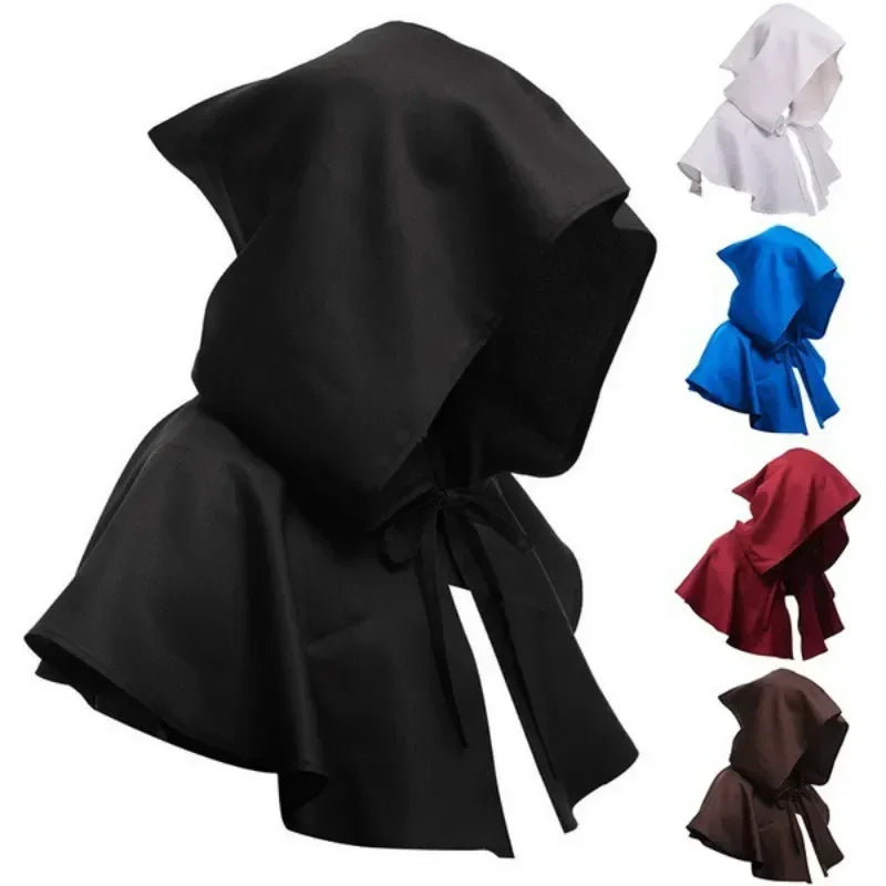 Hot Halloween Supplies Masked Hats Retro Costumes Hooded Cloaks Mages Witches Cosplay Role-playing Costumes Unisex Pullover Caps