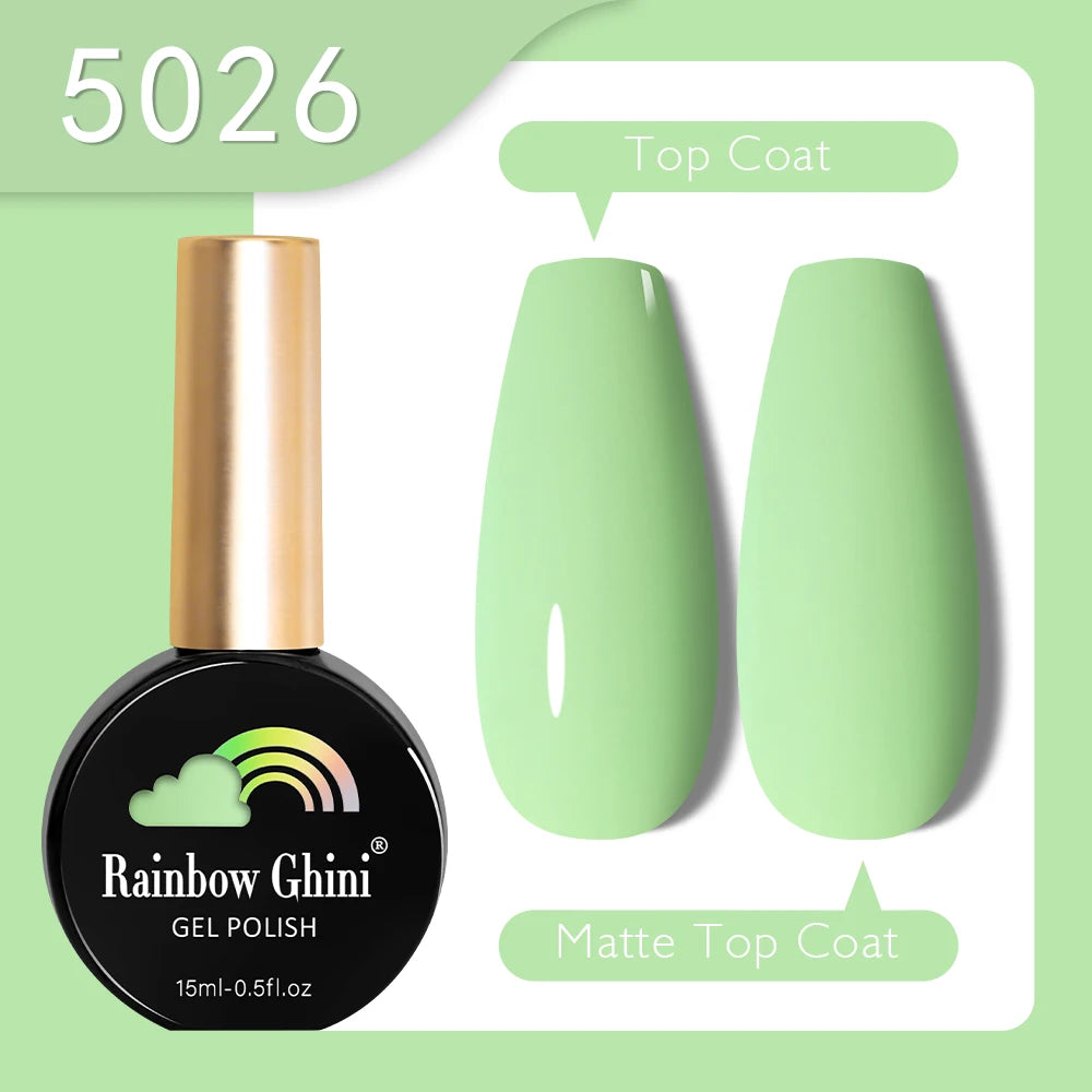 RG 15ML HEMA&TPO FREE Summer Series Fluorescent Gel Polish in Sporty Style Y2K Nail Polish Suitable for Parties Nail Art UV Gel