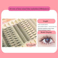 Anlinnet Fishtail + A-type Mixed Hair Five Rows Mixed Natural False Eyelashes Self-Grafting Single Cluster Eyelashes Eye Lash Fa