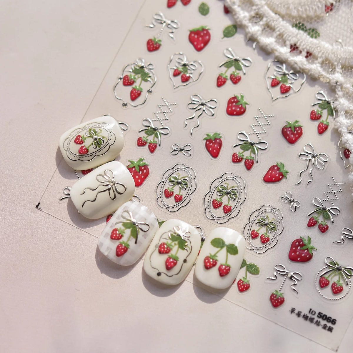 1pcs 5D Shell Light Nail Stickers Fashion Gold Border Love Heart Bowknot Moon Star Art Decal High Quality Manicure Decorations