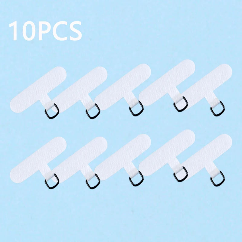 10/5/1Pcs Universal Tpu Mobile Phone Anti-lost Lanyard Card Gasket Nylon Detachable Phone Hanging Cord Strap Patch Tether Pad