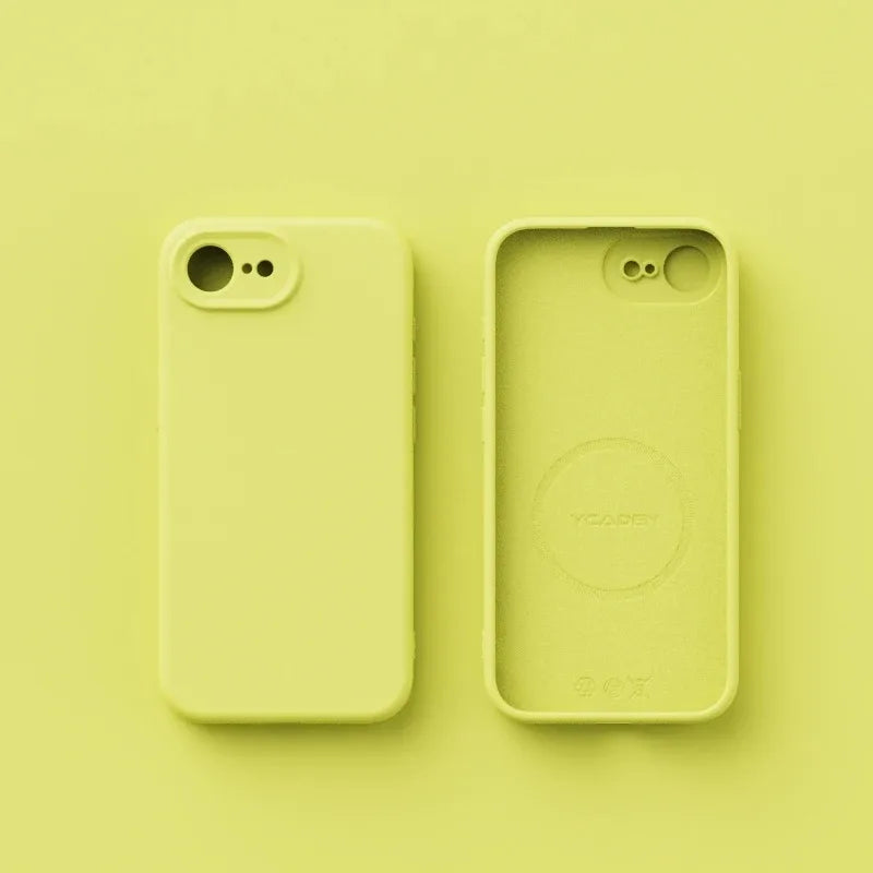 For Magsafe Case For iPhone 17E Liquid Silicone Magnetic Shockproof Solid Colour Matte Soft Cover For iPhone 17 E 17e Bumper