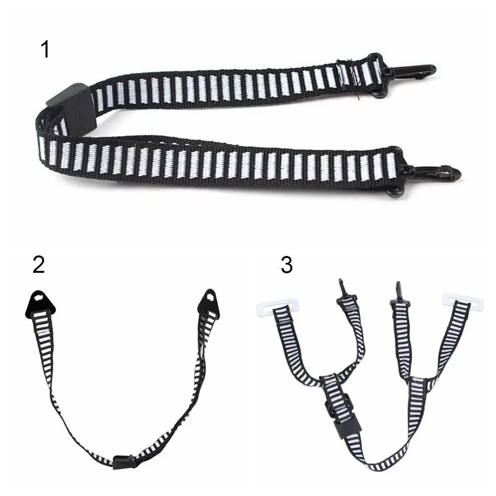 Black&white Safety Helmet Strap Tool D Shape Y Shape Plastic Lock Buckles Mandibular Girdle Accessories Universal Helmet Belt
