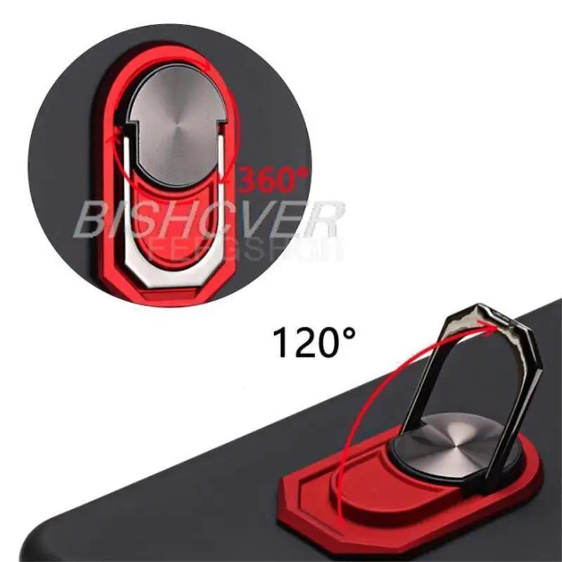 For Alcatel 3X 2020 5061U Case Back Finger Ring Soft TPU Silicone Case For Alcatel 3X 2020 4CAM 6.52'' Phone Cover