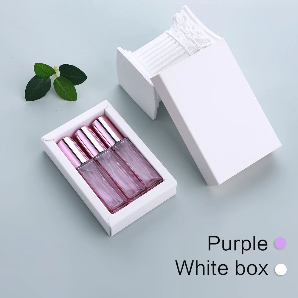 10ml Perfume Bottle Colorful Thick Glass Perfume Atomizer Portable Refillable Fragrance Bottle with Exquisite Gift Box