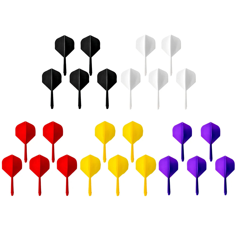 5pcs Integrated Dart Shaft and Flights Standard Shape Integrated Dart Flights and Shafts Anti-Fall 2BA Screw In-one Dart Flight