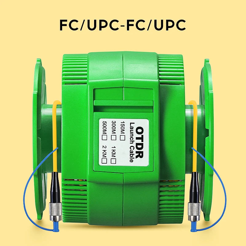 AUA-20 Single Mode 1KM OTDR Launch Cable Fiber Optic Testing Extension Cable SC/FC/ST/LC(A/UPC) Fiber Ring Dead Zone Eliminator