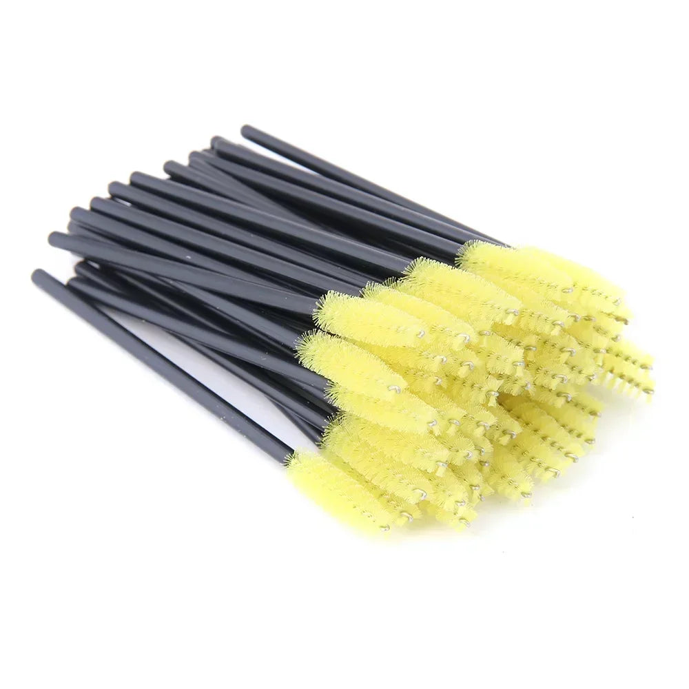 50Pcs Disposable Eyelash Spooler Brushes Multipurpose Eyebrow And Lash Extension DIY Beauty Accessory