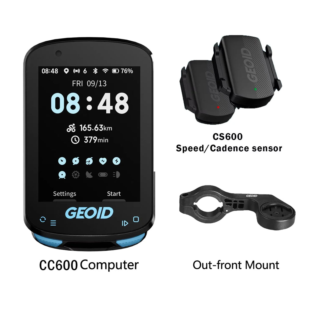 GEOID CC700/PRO Bike Computer Wireless Color Screen Bicycle Speedometer ANT+ WIFI Cycling Speedometer IPX7 Waterproof Odometer