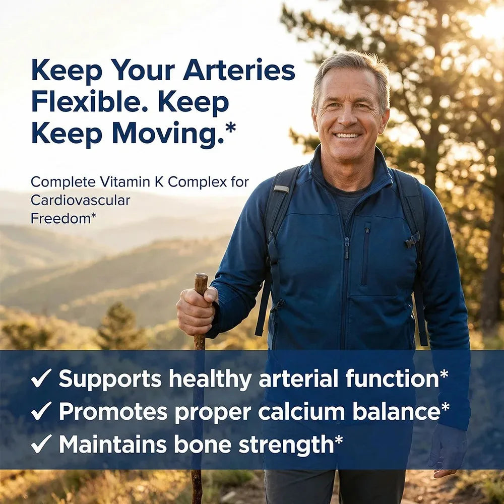Vitamin K2 Supplement - Supports Bone Density, Teeth, Skin, Heart Health and Immunity