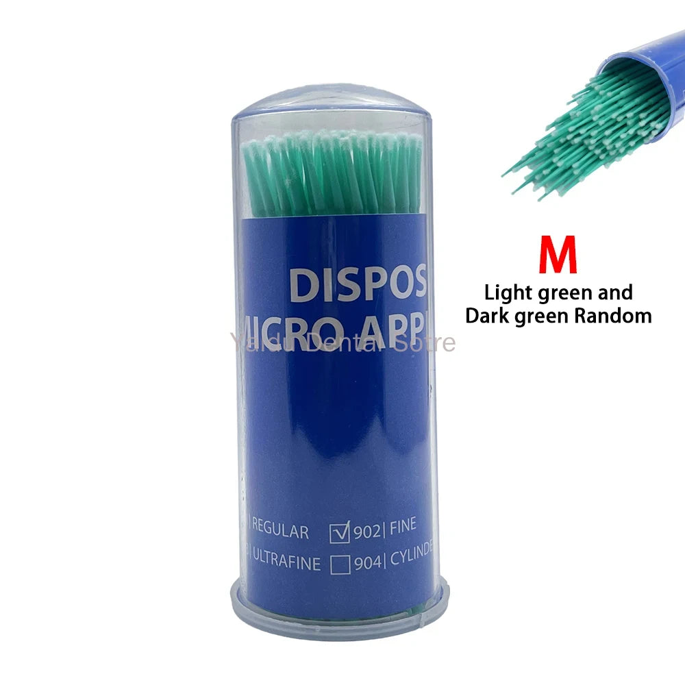 3Boxes Disposable Dental MicroBrush 100Pcs/Bottle Long Micro Applicator Brush Dentistry Odontologia Extension Tools
