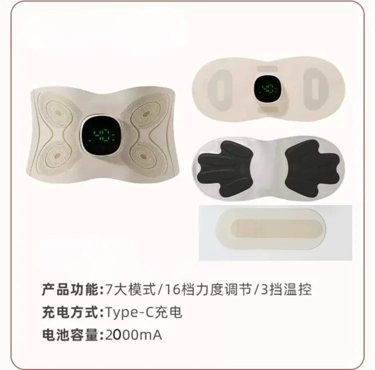 Portable EMS Microcurrent Abdominal Waist Massage Belt Multiuse For Home Workout
