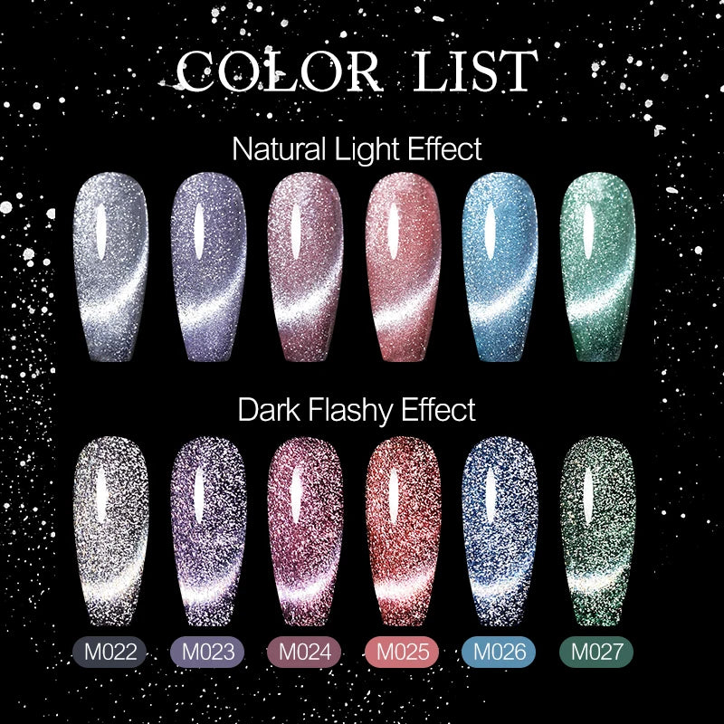 UR SUGAR 7.5ml Reflective Magnetic Gel Nail Polish Glitter Silver Pink Magnet Gel Soak Off UV LED Nail Manicure Varnish UV Gel