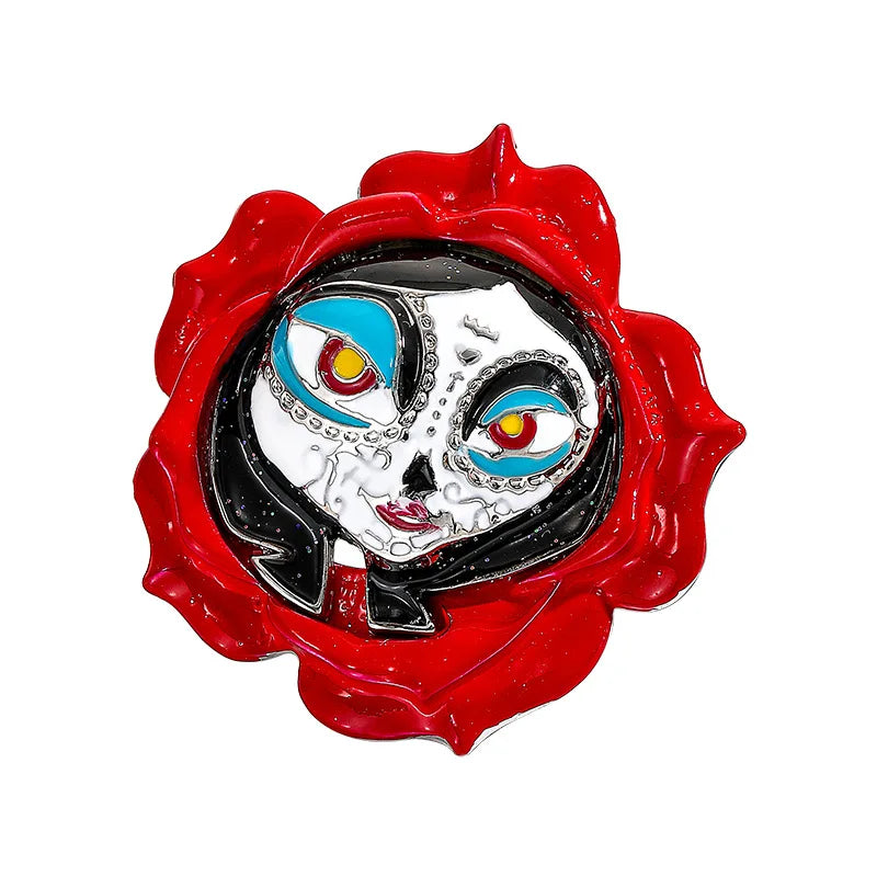 Halloween Witch Hat Brooch Terror Ghost Wizard Pin Metal Rhinestones Accessories For Men And Women Jewelry Gifts Wholesale