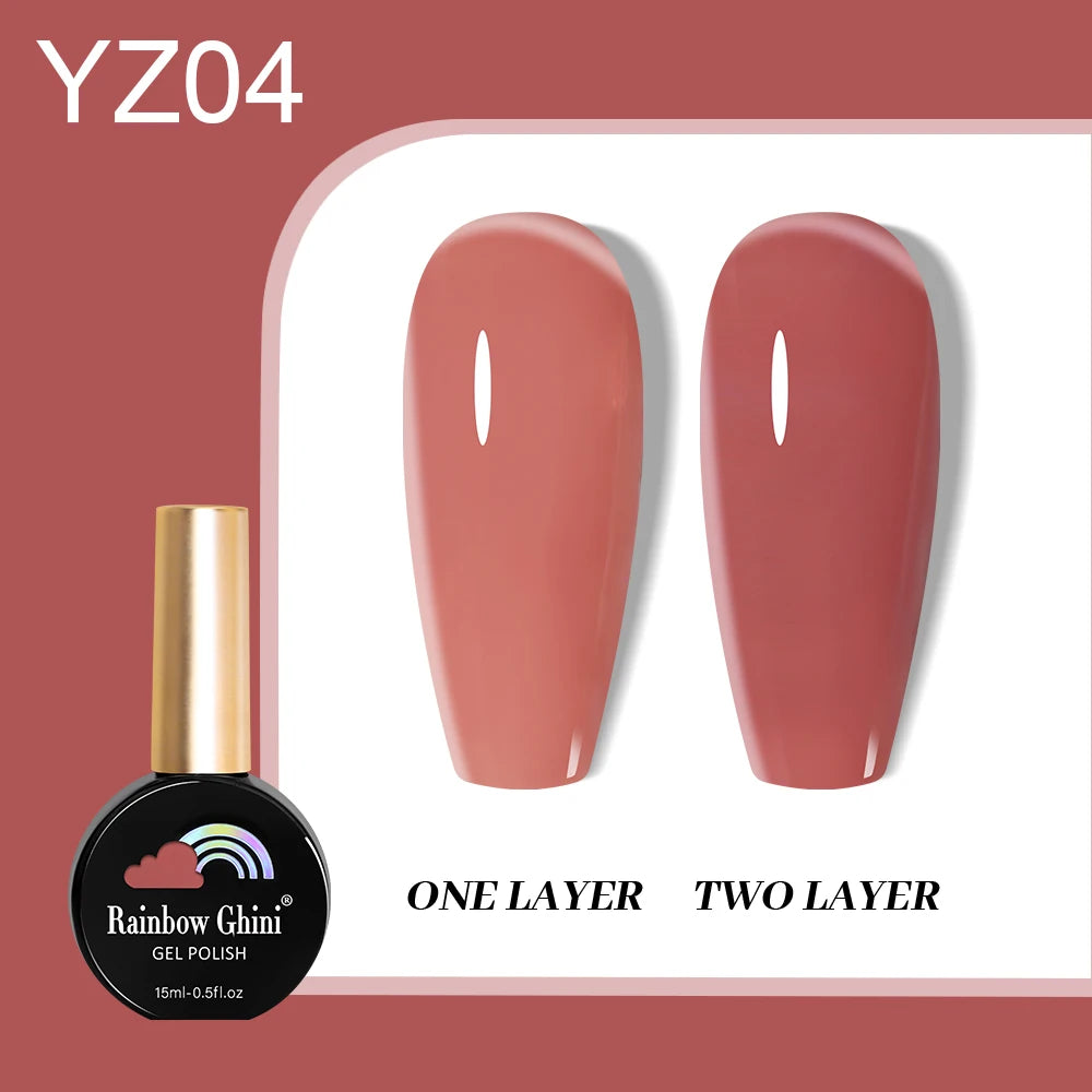 RG 15ML HEMA&TPO FREE Summer Series Fluorescent Gel Polish in Sporty Style Y2K Nail Polish Suitable for Parties Nail Art UV Gel