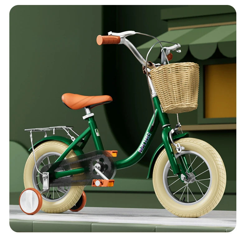 Children's bicycle with auxiliary wheels 12-14-16-18-20 inches