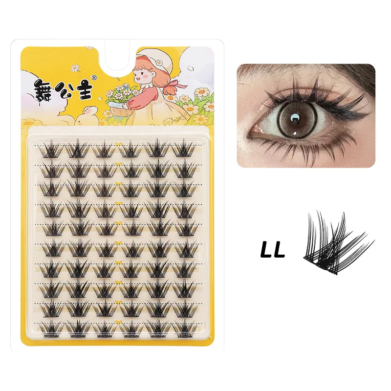 10 Rows Individual Lashes DIY at Home Lash Extension Cluster Wholesale Natural Makeup Eyelashes