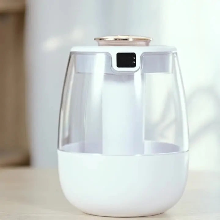 Air Humidifier Aroma Humidifier Double Spray Port Essential Oil Diffuser USB Water Humidifier with Light for Home Office