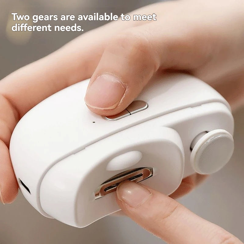 2-in-1 Fully Automatic Nail Polisher And Clipper Portable Trimming And Polishing Tool for Easy Nail Care