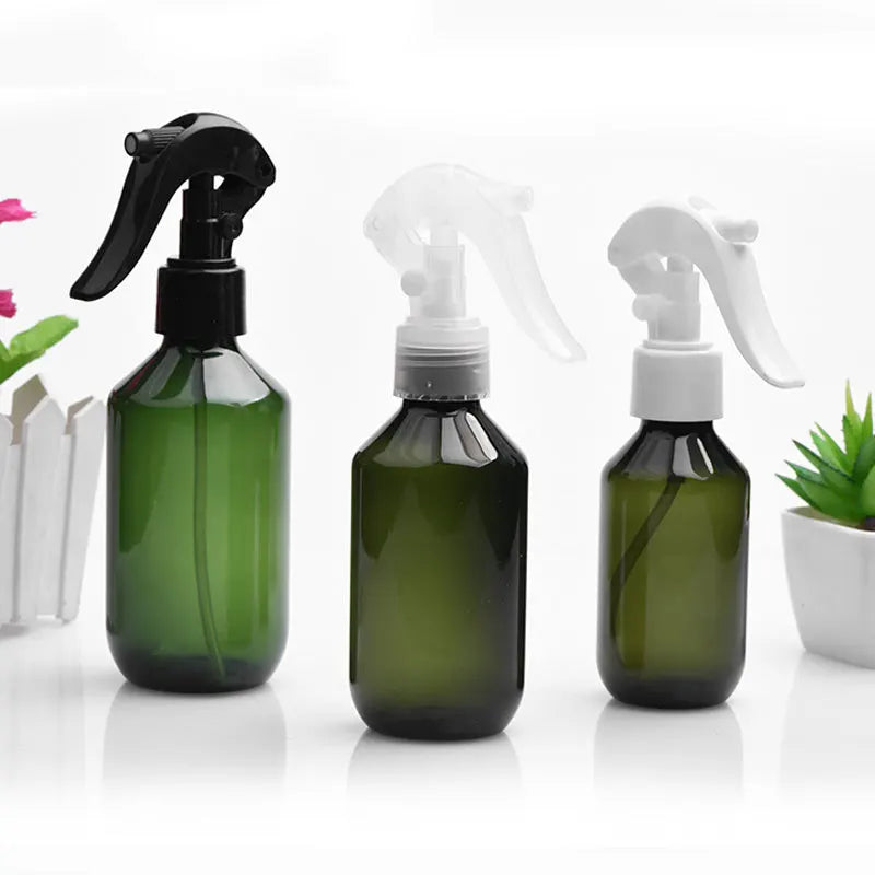 10/20/50pcs 100ml Green Plastic Bottle With Spray 150ml Brown Perfume Trigger Sprayer Refill Bottle 200ml PET Container HZ62001