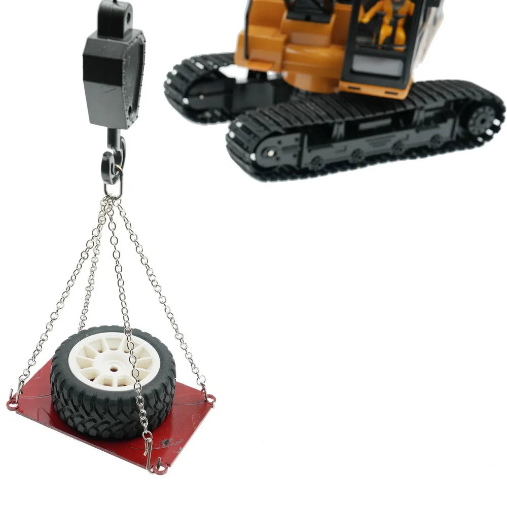Generic Crane Model Lifting Chain Sling 1/50 Scale Hook Type Heavy Duty Lifting Hanger For Construction Hoisting Scene Hobbyists