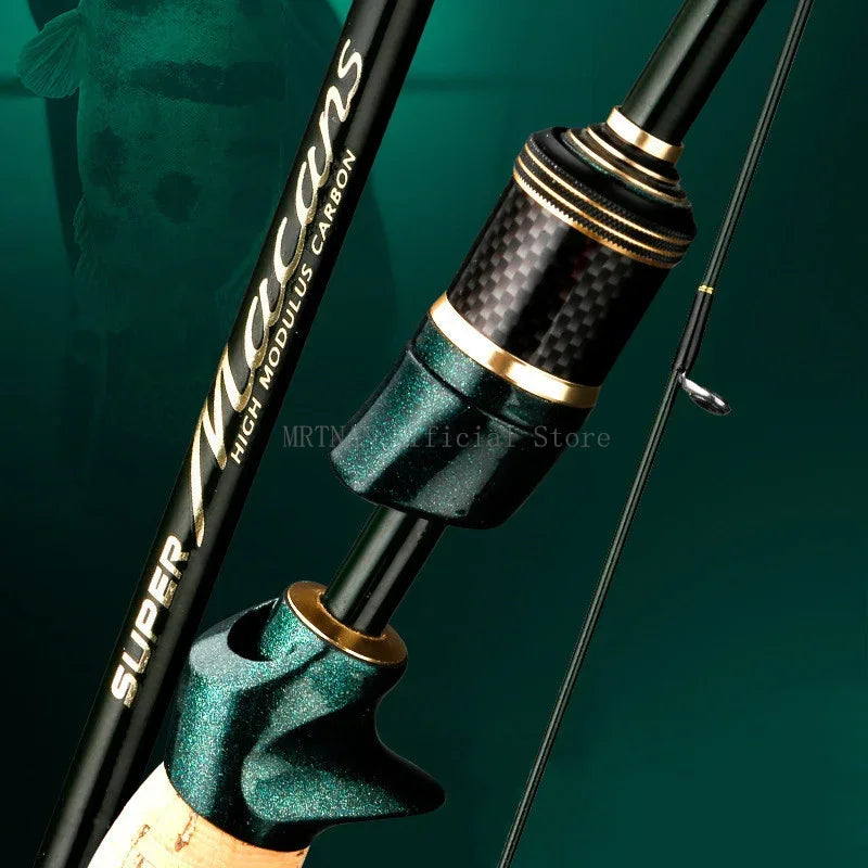 1.8-2.4m Spinning Casting Fishing Rod K Guide Ring 40T X Carbon L.W 4-21g M Power Lure Rod 4 Pieces Ultra Light 55cm Travel Rod