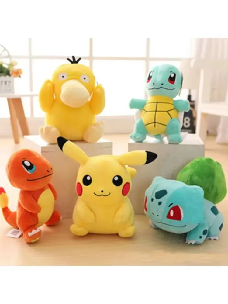 POKEMON Original Plush Toy Gengar Pikachu Plush Doll Soft Kawaii Cute Cartoon Piplup Toys for Kids Gift！！