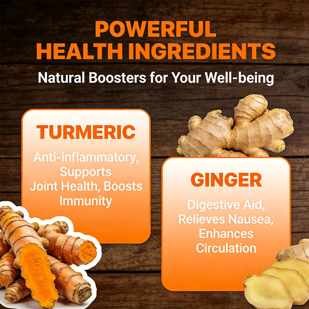 High Strength Turmeric Ginger Capsules, Pure Turmeric Curcumin with Ginger, Joint Health, Antioxidant Digestive & Immune Support