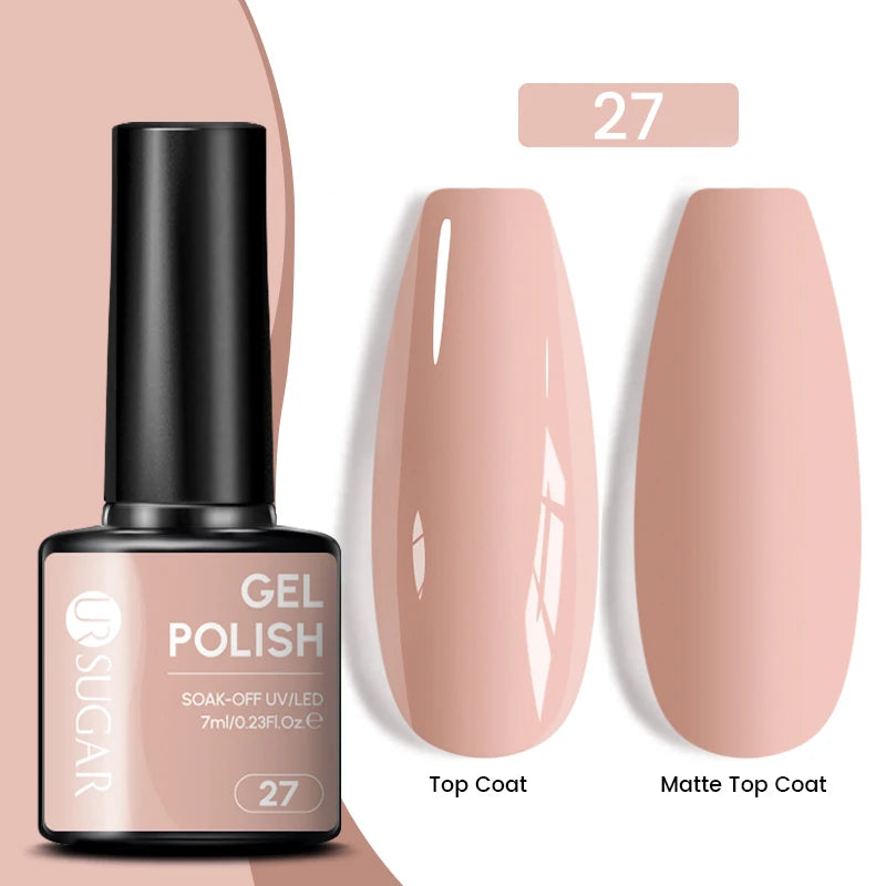 UR SUGAR 7.5ml Reflective Magnetic Gel Nail Polish Glitter Silver Pink Magnet Gel Soak Off UV LED Nail Manicure Varnish UV Gel