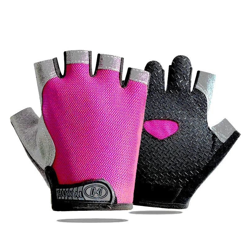 Half-finger gloves for men and women, breathable and anti-slip outdoor road gel summer gym training gloves for bicycles