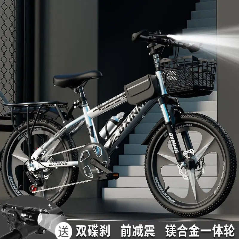 Bicycle for children aged 6 to 12  boys and girls high school children students  mountain bikes  variable speed 18/22 inch bikes