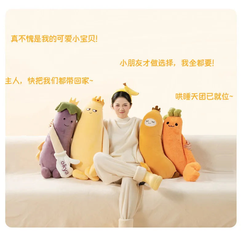 Okya Carrot King Sleep Pillow Graphene Heated Percussion Hug Pillow Three Adjustable Temp Settings  Kids Sleep Aid Bed Use