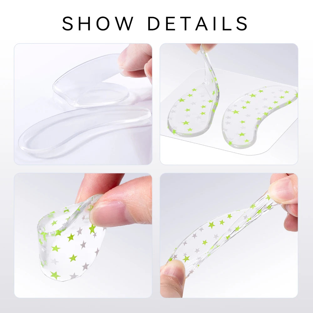 DAMMAN Multi-purpose Eye Pads for Eyelash Extensions Reusable Silicone Eye Patches Lash Lift Under-eye Patches Makeup Tools
