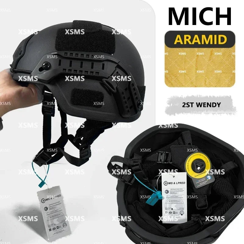 Protective Helmet  -FAST - Aramid  - Whith Wendy