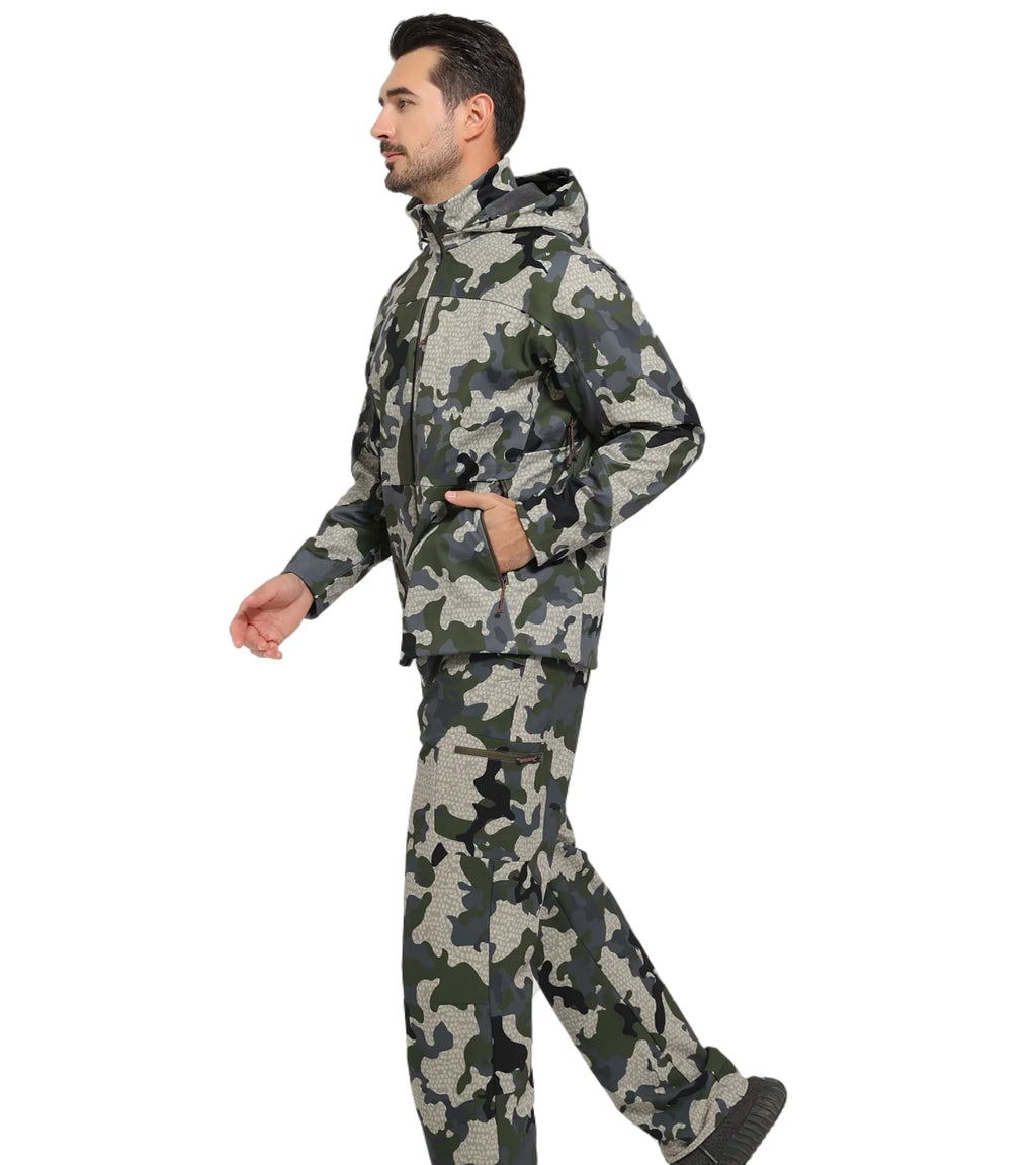 Men's Jetstream 3-in-1 Fleece Hunting Jacket Windproof Waterproof Breathable Lightweight Functional Steam Permeable