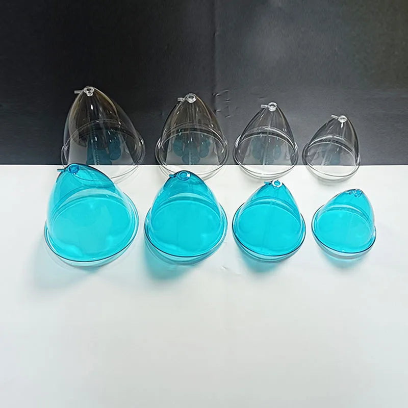 1 Pair 120/150/180/210ml Hip Lifting Vacuum Cupping Breast Enlargement Buttock Enhancer Massage Machine Replacement Cup Y Hose