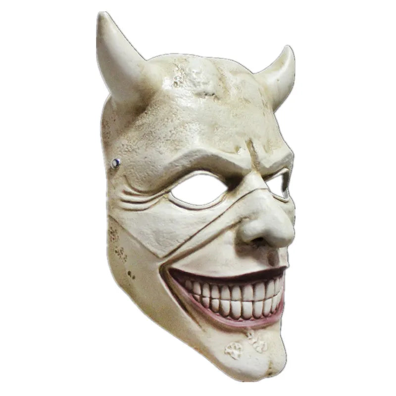 The Black Phone Mask Horror Movie The Grabber Cosplay Costume for Halloween Men's Masquerade Prop
