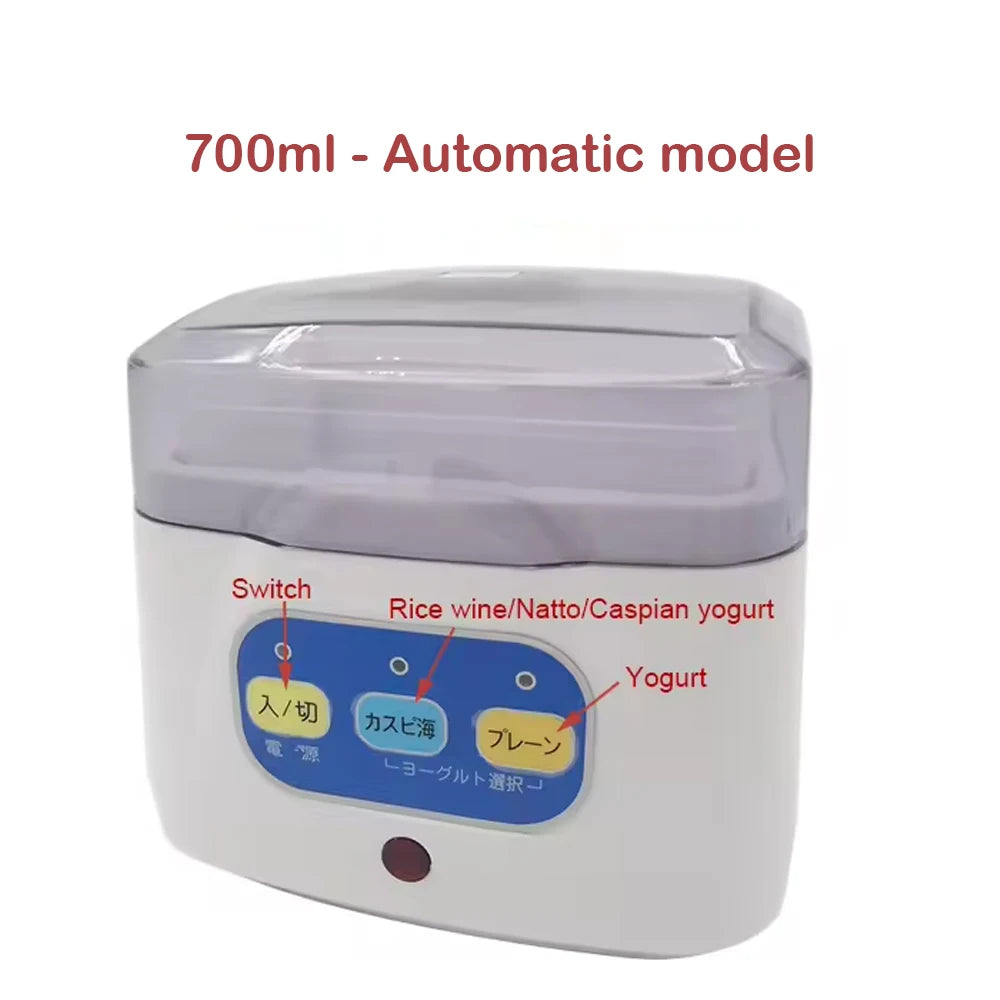 Automatic Electric Yogurt Maker Temperature control with timer Multifunctional Leben Rice Wine Natto Caspian yogurt Machine 110V